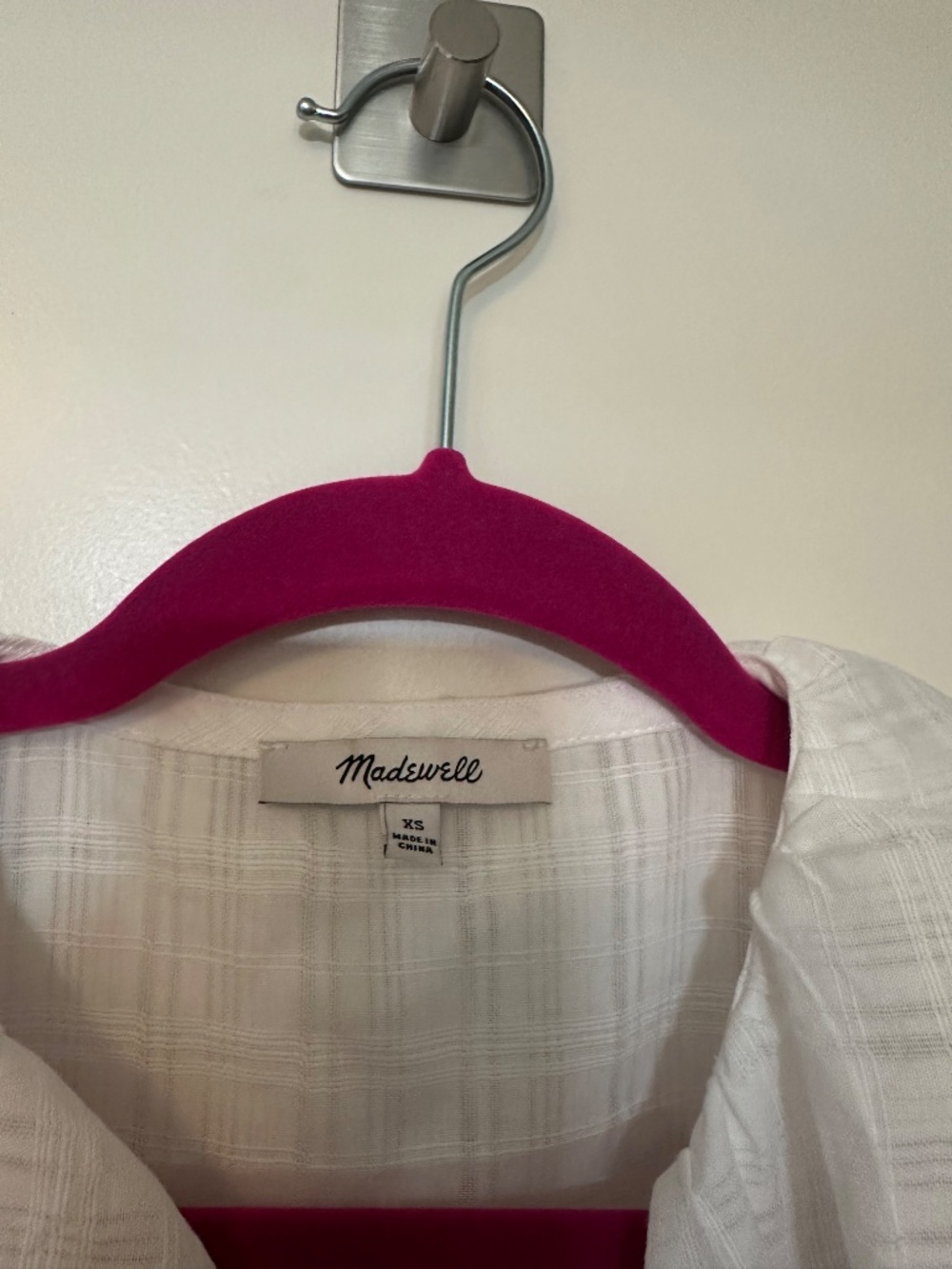 EUC MADEWELL - White Blaire top, XS - Picture 3 of 4